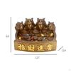 Statue Resin Ornament Tea Pet Office Desk Bookshelf Craft Feng Shui Animal Figurine Sculpture for