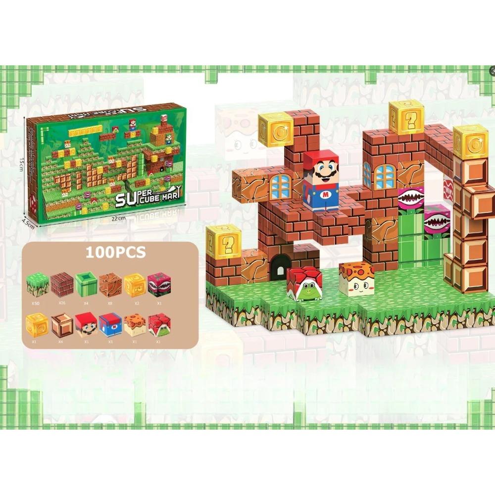 Магнитные строительные блоки игрушка Построй приключение игра Замок Мир Магнитный конструктор STEM Монтессори Сенсорные игрушки Подарок