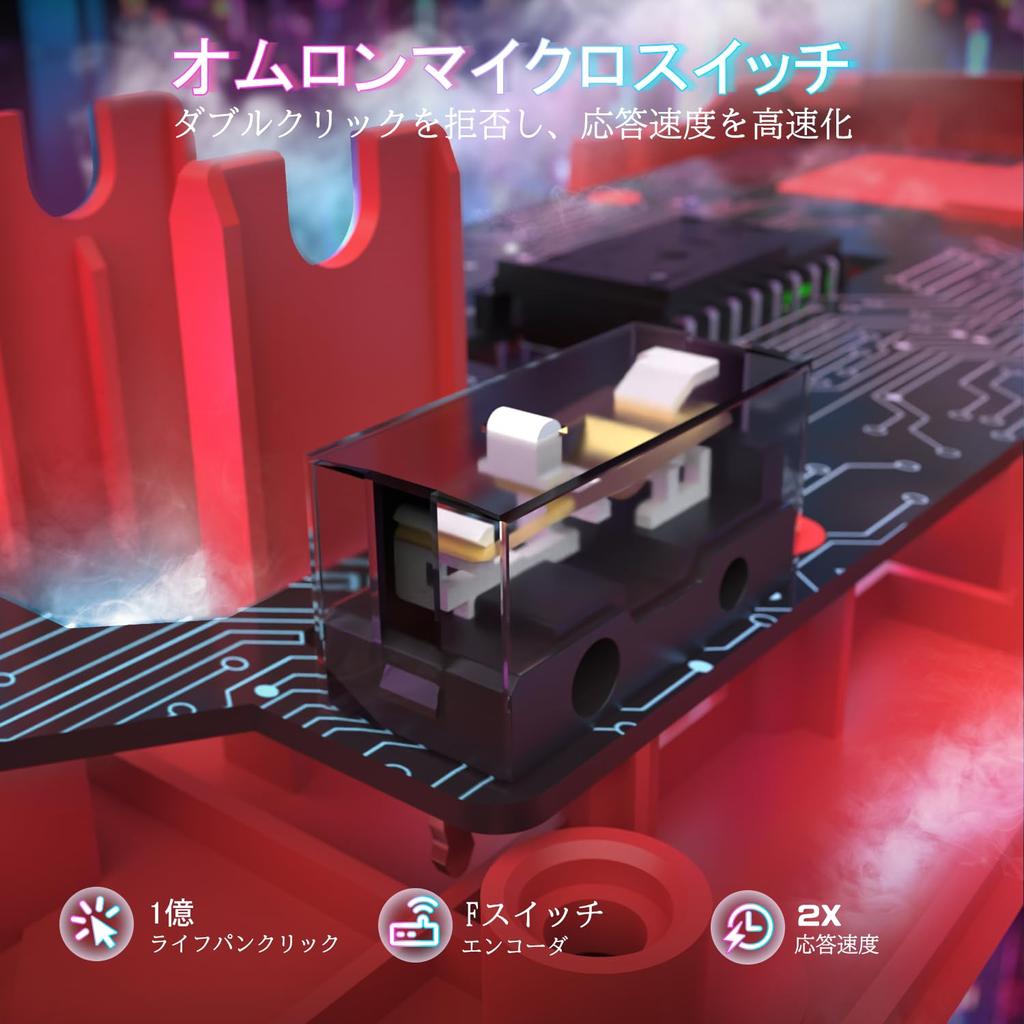 MAMBASNAKExATTACK SHARK X1 Игровая Легкая 3 Оптическая Omron 100 Миллионов Нажатий Зарядка Cloud AI Профессиональная Тефлоновая Настраиваемая Мышь, 49г,