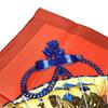 HERMES Japanese pattern fan BRISE DE CHARME Enchanting breeze Carre 90 Scarf