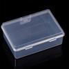 Small Semi-Transparent Plastic Cards Cases Folder Matte Flip-Top Jewelry Box Accessories Storage Organize Packaging Boxes