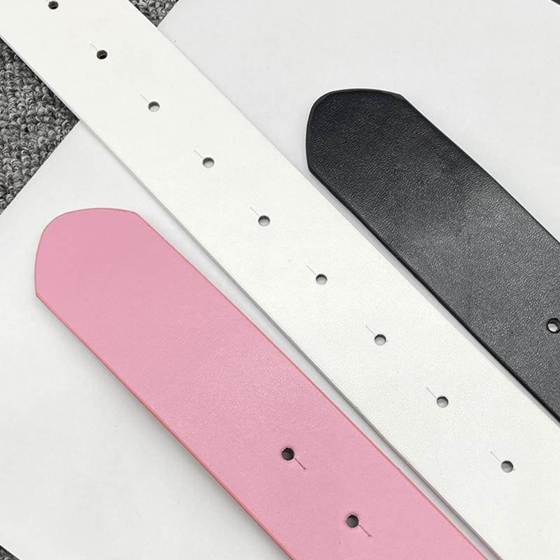 Adult Waist Belt with Unique Hollowed Butterfly Buckle Multiple Color PU Waist Belts for Rock Fan Wear Resistant