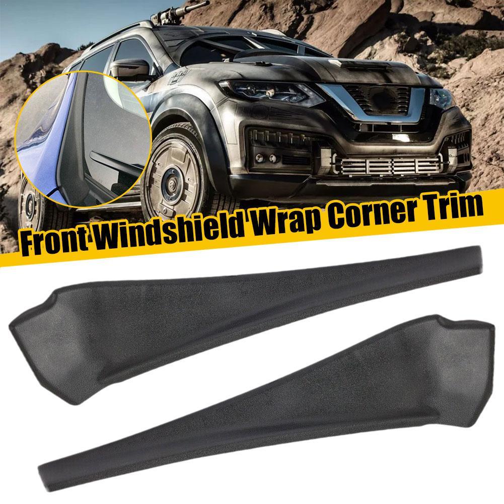 Угловая отделка лобового стекла 66894-4CL0A 66895-4CL0A для Nissan Rogue 2014-2020, удлинительная накладка, автомобильный аксессуар