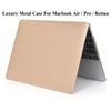 Luxury Gold Silver Metal Case For Macbook Air 11 13 Inch Laptop Cases for Mac Book Pro 12 13 15 16 16.2 Cover