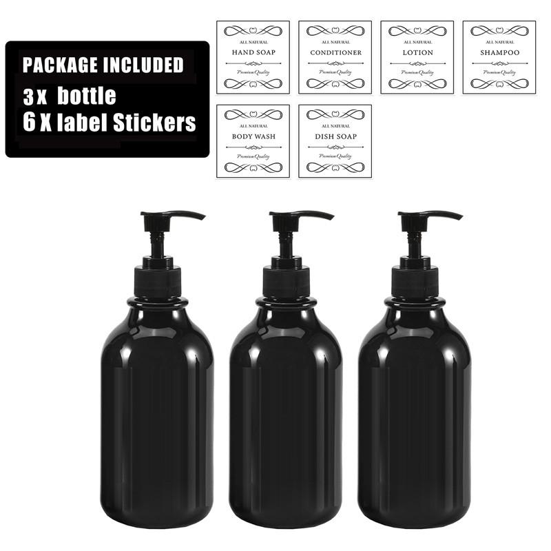 Бутылка для мыла HOT, дозатор для жидкого мыла, многоразовый шампунь, кондиционер, гель для душа, контейнер с этикеткой/стойкой