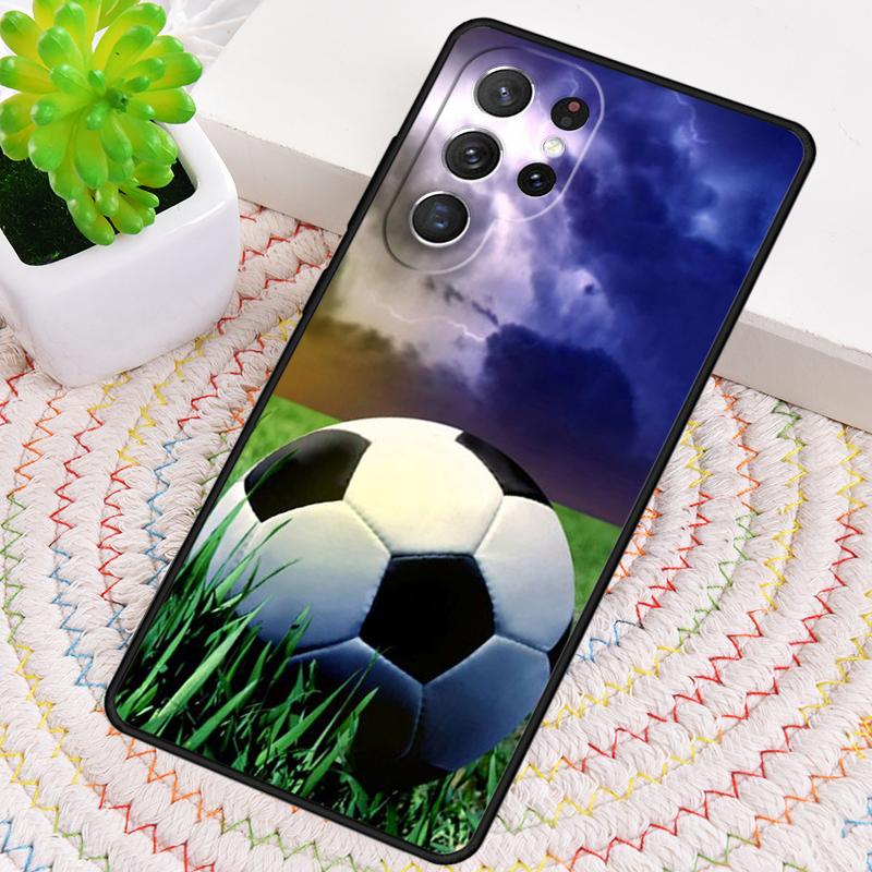 Чехол для телефона Fire Football Ball Soccer для Samsung Galaxy note 10 pro S26 Ultra S23 S24 FE S25 S21 S22 PLUS ударопрочный