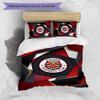 Fulham Football Printed 3 Pieces Bedding Set, Comfortable Skin Friendly Bedroom Duvet Cover Set