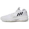Мужские баскетбольные кроссовки Dame 8 GY6462, средняя высота, Cloud White/Black/Grey, с технологией Bounce Pro