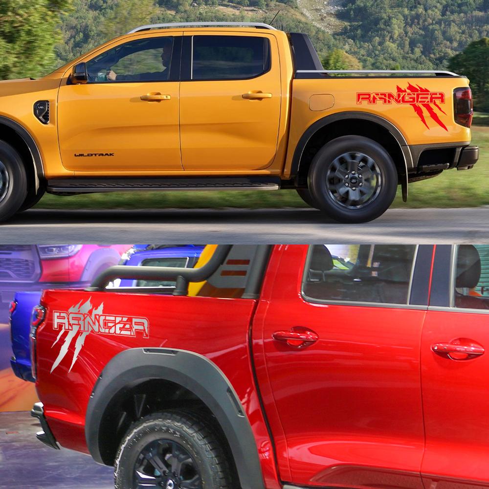 Nlbn7 Боковая наклейка на кузов автомобиля для Ford Ranger Raptor XLT XL Lariat T6 Отделка Декоративная накладка на борт пикапа Наклейка Декор для автотюнинга
