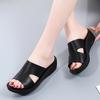 2025 New Fashion Summer Women's Sandals Luxury Wedges Slippers Black Platform Shoes for Women Shoes Zapatos De Mujer