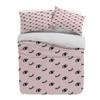 Eyelash Pink Cartoon Eye Duvet Cover With Pillow Case Custom 3pcs Bedding Set Quilt Cover Double Bed Home Textile