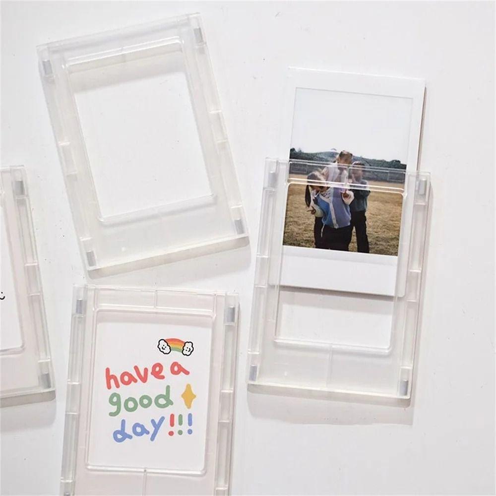 3-Inch Photo Frame Acrylic Card Display Stand Picture Frames for Polaroid Photo Picture