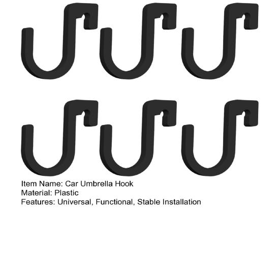 Car Umbrella Hook Universal Trunk Umbrella Organizer No-drill Stable Installation Umbrella Holder for Any Cars Auto Internal Use