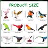 30 шт. Реалистичные фигурки птиц и животных, Мини-фигурки птиц, Модель, Орел, Попугай, Малиновка, Сова, Пластиковые фигурки птиц, Игрушки, Сказочный сад, Ас