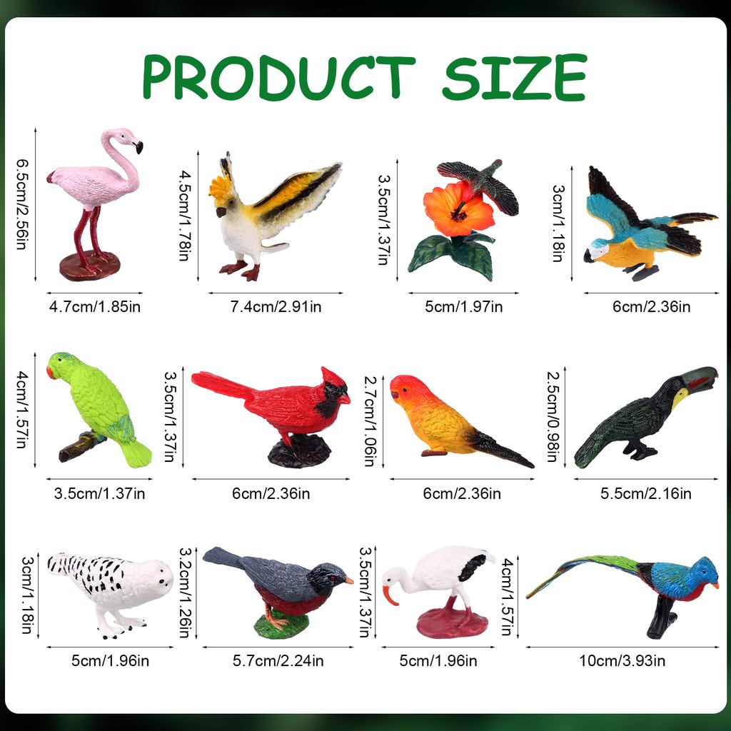 30 шт. Реалистичные фигурки птиц и животных, Мини-фигурки птиц, Модель, Орел, Попугай, Малиновка, Сова, Пластиковые фигурки птиц, Игрушки, Сказочный сад, Ас
