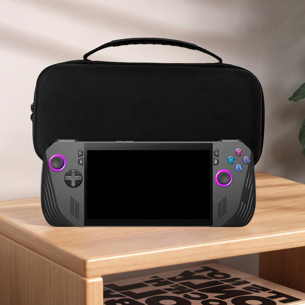 EVA Travel Protective Case Waterproof Hard Shell Case Shockproof with Accessory Pocket for Asus Rog Ally X/Rog Ally Game Console
