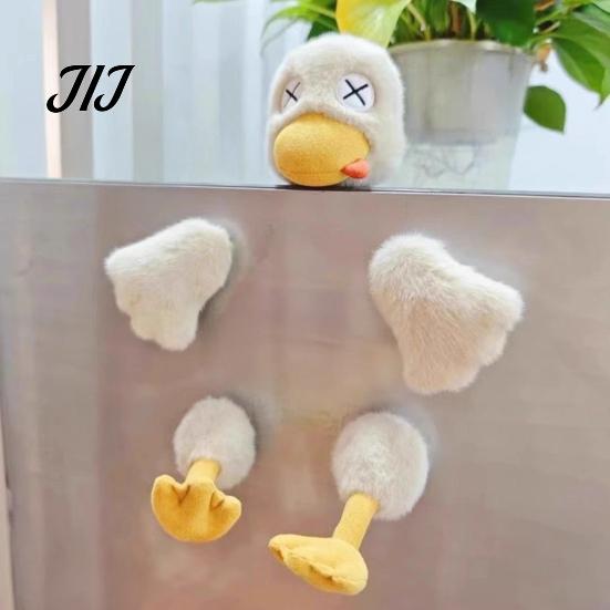 Unique Birthday Gift Magnetic Detachable Duck Plush Toy, Cute Stuffed Animal with Home Ornament Removable Limbs, Sensory Fidget Stress Relief Doll for