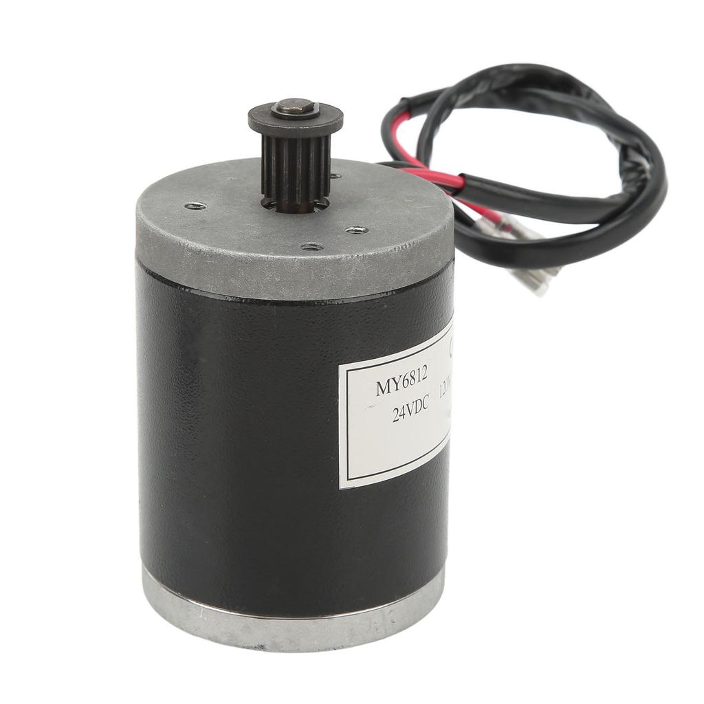 Brushed DC Motor 120W Strong Aluminum Alloy Low Noise Pure Copper Coil 24VDC Motor with Belt Controller for Bike