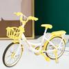 1:Миниатюрная модель велосипеда в масштабе 8 с подвижными соединениями, литая под давлением из сплава, велосипедная скульптура, имитация велосипеда, игрушка, украшение для дома и офиса, подарок для любителей велоспорта