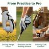 Microfiber Fabric Golf Gloves Silicone Grip Dots Golf Sports Gloves Golf Glove  Golf Practice