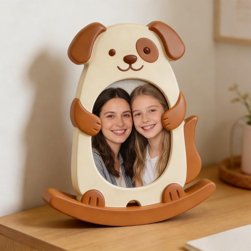 Animal Theme Seesaw Animal Photo Frame Mold Dog Cat Shape Silicone Mold Epoxy Mold Home Decoration