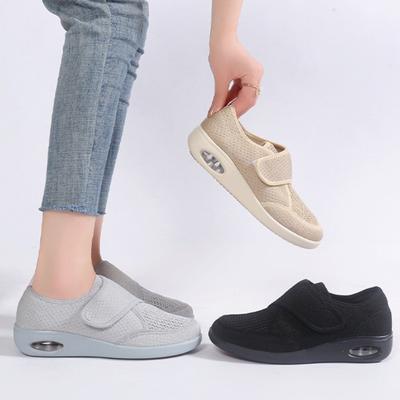 Весенне-осенняя обувь для мам, дышащая повседневная обувь с сеткой, модная удобная прогулочная обувь на танкетке с воздушной подушкой, большой размер