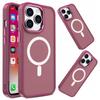 Magnetic Case with Magsafe Color Matte Case For iPhone 15 Plus - Burgundy