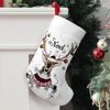 Christmas Decoration Fireplace Hanging Stocking 1pc 44.96 X 27.94 Cm Christmas Deer Socks, Holiday Decorative Socks, Chr