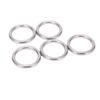 5Pcs 304 Grade Stainless Steel Round O Rings Multi Purpose Seamless Welding O Ring for Yoga Rings
