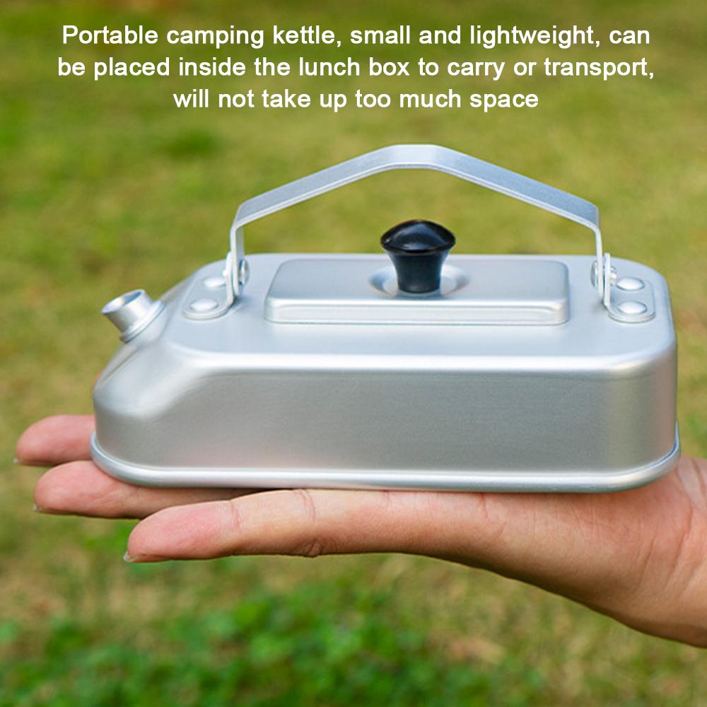 Чайник для кемпинга, портативный алюминиевый чайник, кофейник, сверхлегкий чайник 300 мл с ручкой для кемпинга