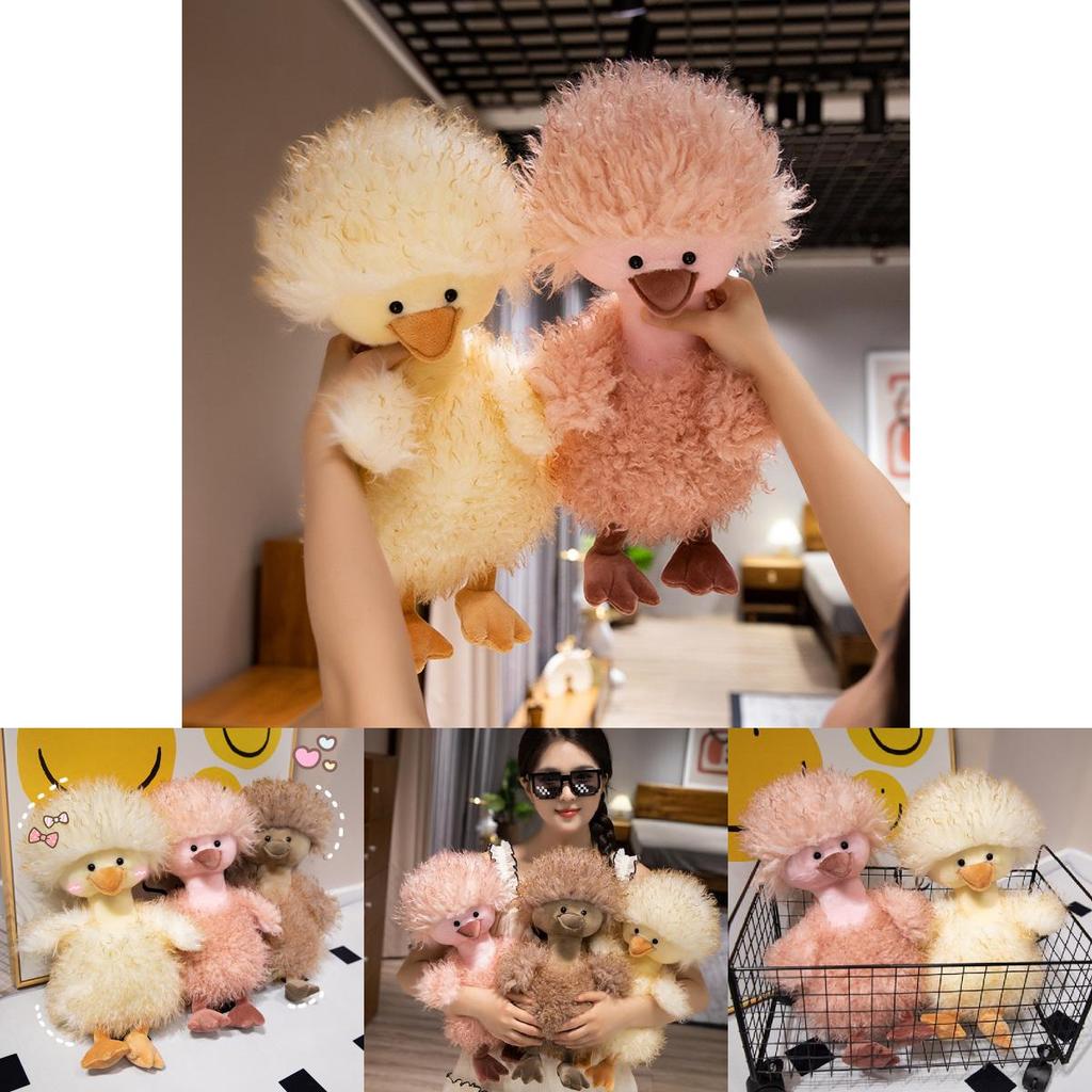 Charming Yellow Plush Duckling Doll Cute And Fluffy Stuffed Animal For All Ages