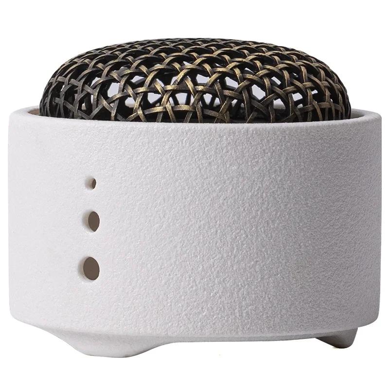 Креативная керамическая пластина, курильница из сандалового дерева, агарового дерева, украшения для ароматерапии для спальни, катушка для домашнего использования, украшение для дома