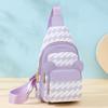 Print Chest Bag Women's Shoulder Bag Multi-Functional Soft Leather Crossbody Bag