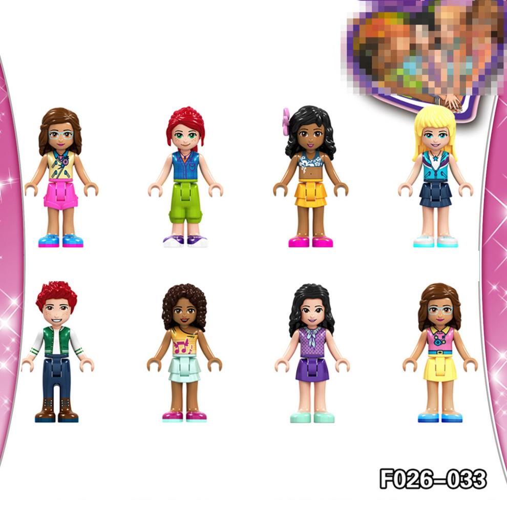 (Style A 40PCS) 41Pcs Friends Girls Mini Figures Building Blocks Toys