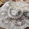European Retro Table Mat with Elegant Embroidery Perfect for Romantic Dining Scene