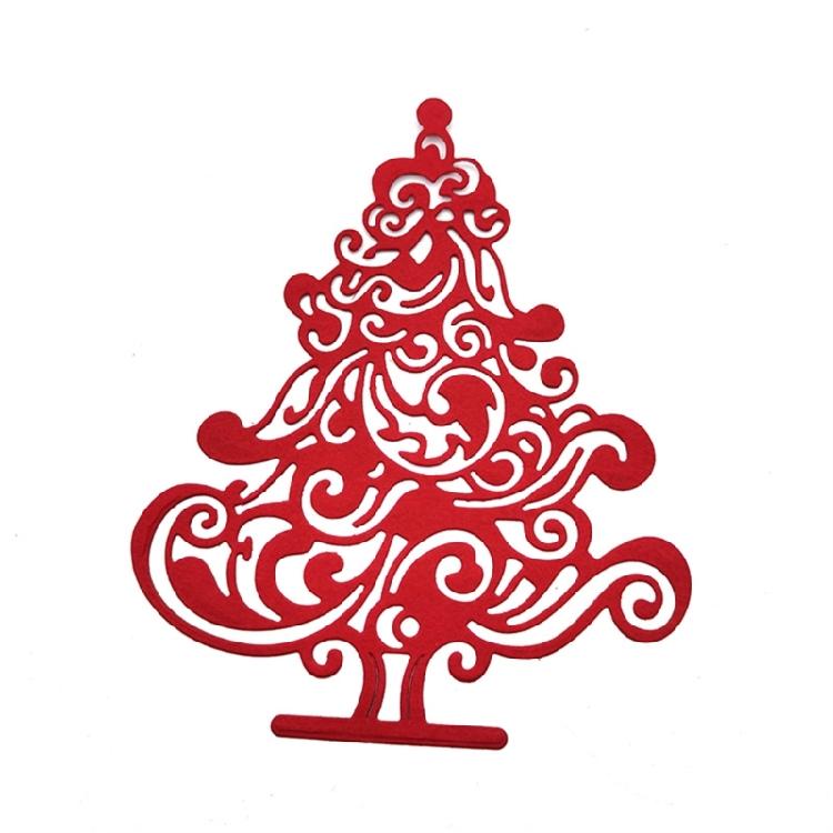 Металлические вырубки Рождественская елка Тисненые трафареты Скрапбукинг Бумага DIY Шаблоны