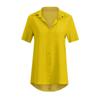 Women V Neck Tops Solid Blouse Short Sleeve Fashion Tees Loose Summer