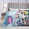 Теплое Мягкое Одеяло для Кемпинга Littlest Pet Shop Плед Фланелевое Покрывало для Улицы Новинка Чехол для Дивана-кровати