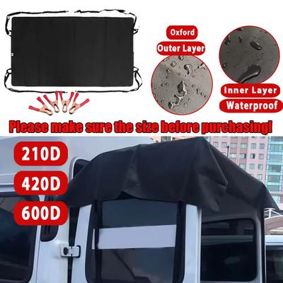 Для Ford Transit Custom для VW T5 T6 Campervan для RV 600D 420D 210D черный тент для задней двери амбара водонепроницаемый солнцезащитный козырек