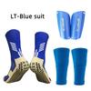 Three-piece Anti Slip Soccer Sock Shin Guards Cover Calf Sleeve With Pocket Adults Kids With Football Leg Guards Protection Gear 1