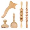 5Pcs Lymphatic Drainage Massager, Wooden Gua Sha Tool For Body,, Full Body