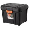 Iris Ohyama Craftsman Car Rack-Specific Airtight Hard Box, Black/Orange, MHB-460
