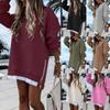 Women's Sweatshirt Casual Round Neck Long Sleeves Loose Comfortable Sweatshirts