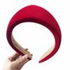 Elegant Wide Edge Hair Hoop Crown Retro Hair Accessories Gift Velvet Triangle Headband  Party