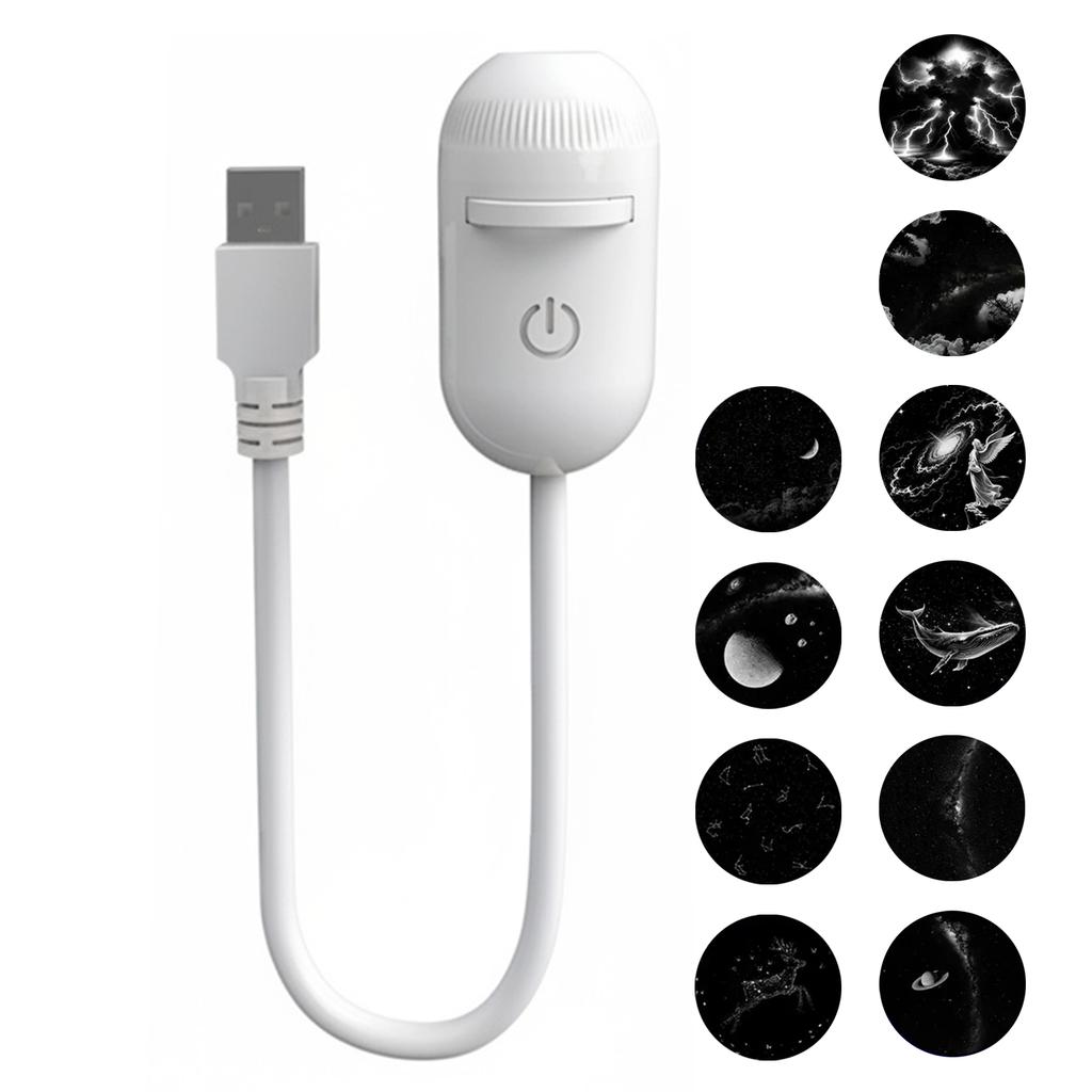 Мини-проектор звездного неба, ночник, лампа звездного неба, USB-проектор атмосферы для автомобиля, для спальни, для сна и декора