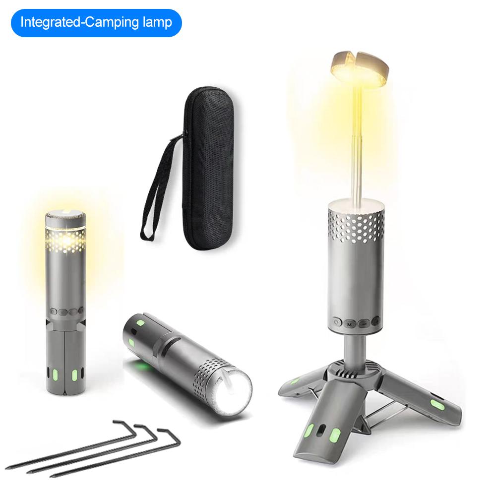 Portable Telescopic Camping Light 10000mAh Rechargeable Magnetic Tent Lamp Waterproof Outdoor Emergency Hanging Lantern Hiking