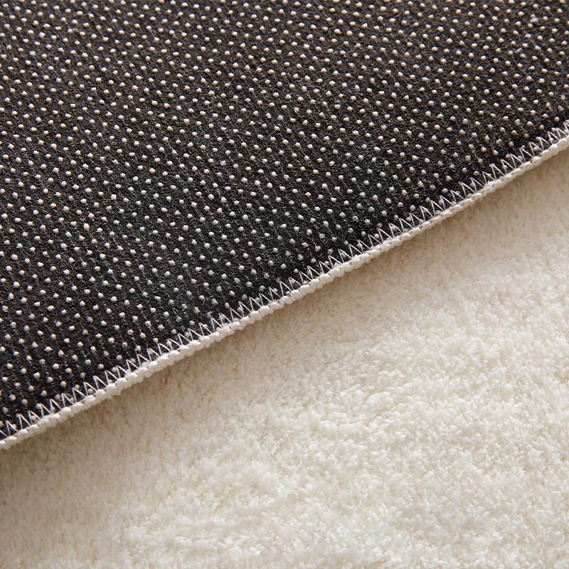 Irregular Cream Style Carpets for Living Room Fluffy Soft Floor Mat Light Luxury Bedroom Decor Line Carpet Thick Study Plush Rug