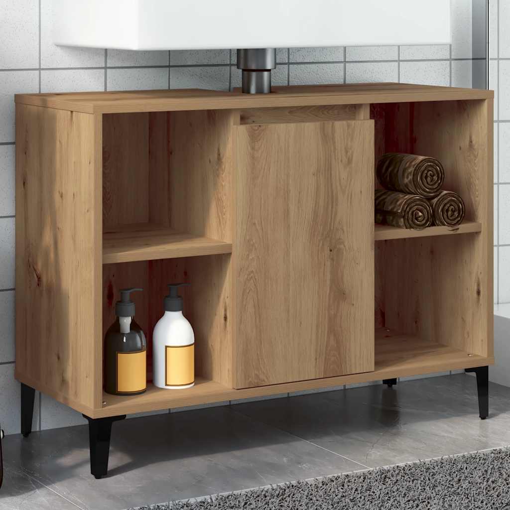 Vidaxl Szafka Pod Umywalkę, Dąb Artisan, 80X33X60 Cm
