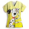 Pharmacist Dentist Veterinary Nurse Tops Disney 101 Dalmatians Beauty Scrub Clothes Spa Nurse Pure Medical Lab Medical Uniform
