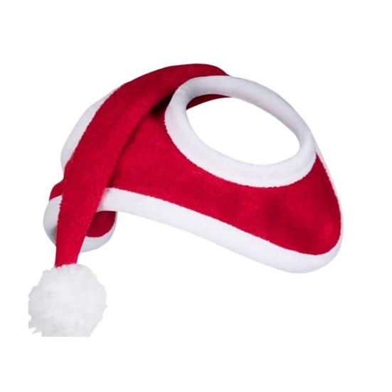1/4/7Pcs Horse Christmas Costumes Red Santa Hat Horse Saddle Pad Leg Wraps Decoration Accessories